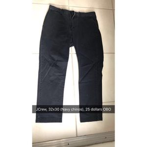 J crew navy chinos